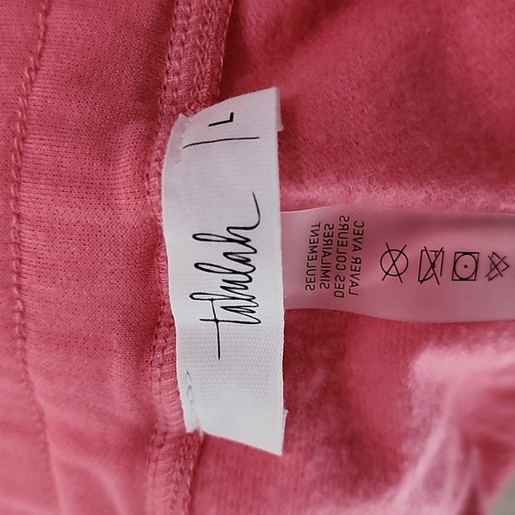 Talulah Super Soft Pink Split Hem Wide Leg Sweatpants With Pockets - Picture 12 of 14